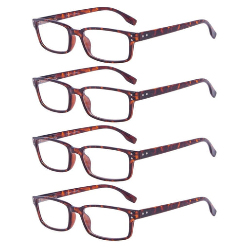 Eyekeeper  - 4 Pack Classical Reading Glasses for Women Men R097