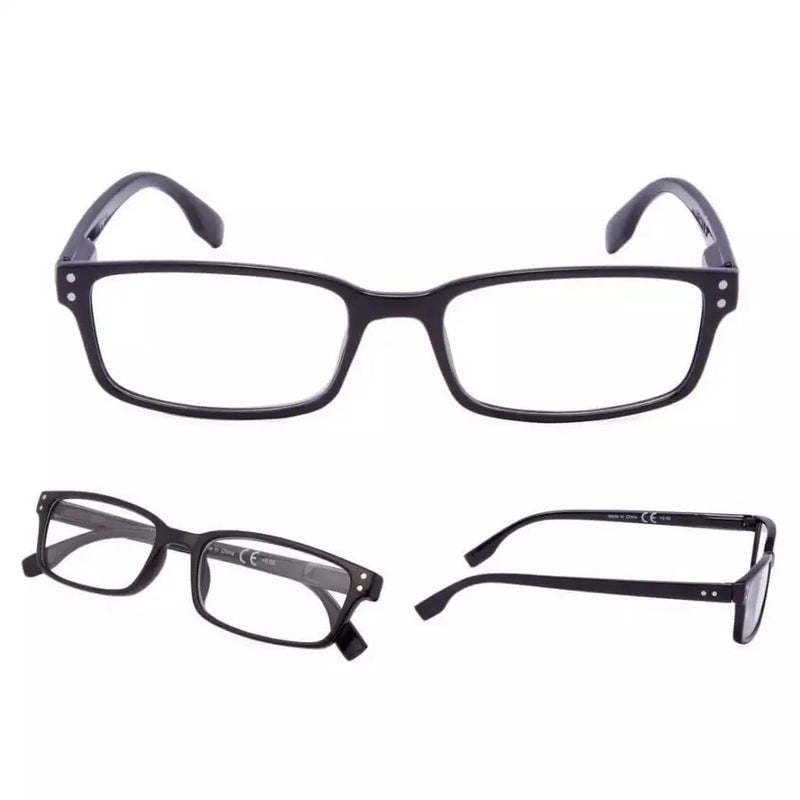 eyekeeper.com 4 Pack Classical Rectangular Reading Glasses Comfort Readers R097-A Eyeglasses