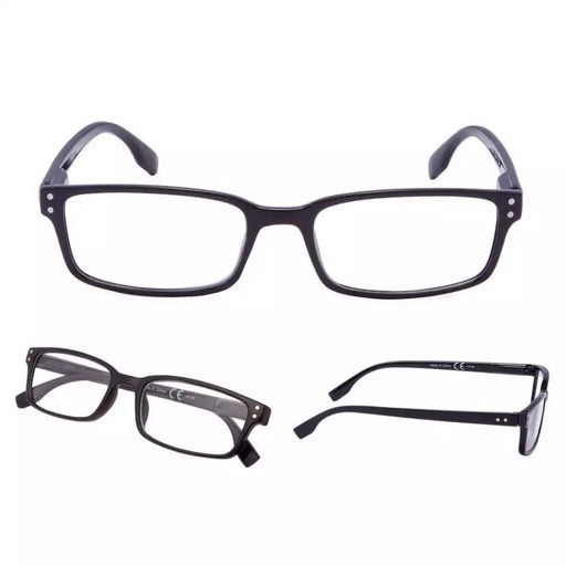 eyekeeper.com 4 Pack Classical Rectangular Reading Glasses Comfort Readers R097-A Eyeglasses