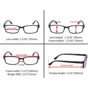 eyekeeper.com 4 Pack Classical Spring-Hinges Reading Glasses R097 Eyeglasses