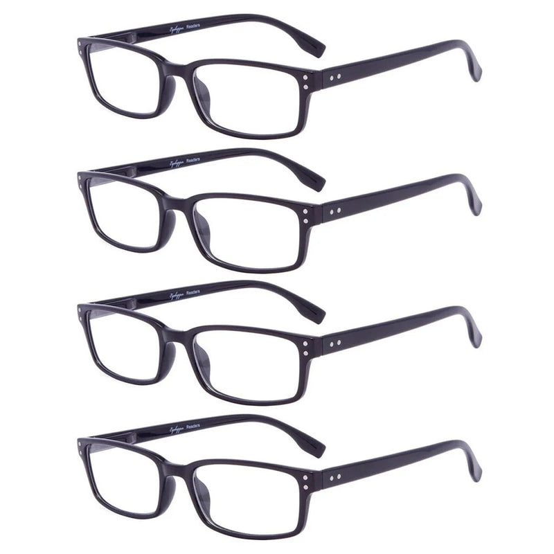 eyekeeper.com 4 Pack Classical Spring-Hinges Reading Glasses R097 Eyeglasses