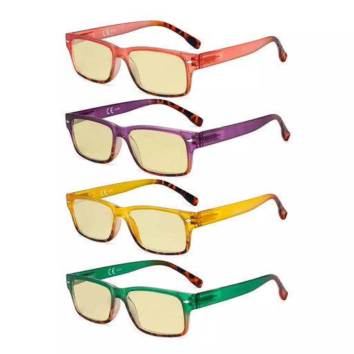 eyekeeper.com 4 Pack Colorful Blue Light Blocking Reading Glasses TM108D Eyeglasses