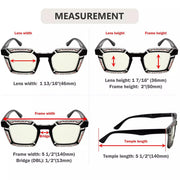 eyekeeper.com 4 Pack Colourful Blue Light Filter Reading Glasses UV2106 Eyeglasses