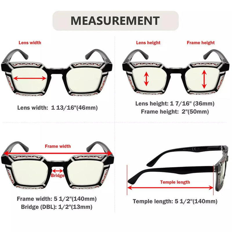 eyekeeper.com 4 Pack Colourful Blue Light Filter Reading Glasses UV2106 Eyeglasses