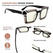 eyekeeper.com 4 Pack Colourful Blue Light Filter Reading Glasses UV2106 Eyeglasses