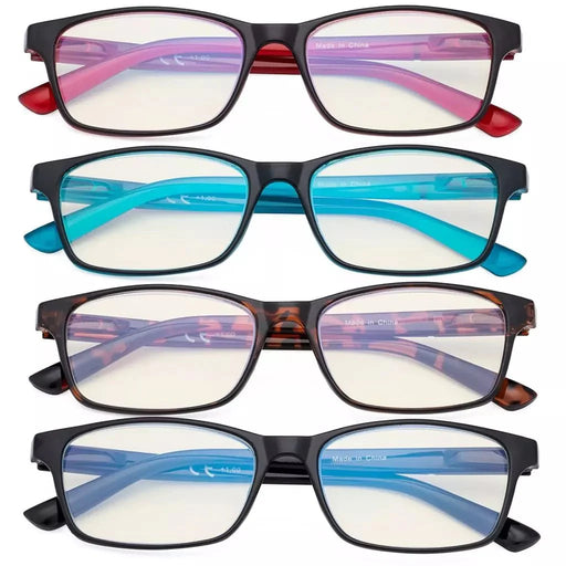 eyekeeper.com 4 Pack Comfort Blue Light Filter Reading Glasses UVE19042 Eyeglasses