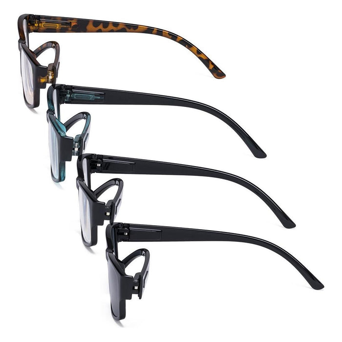 Eyekeeper  - 4 Pack Comfort Reading Glasses Include Sunglasses R9103