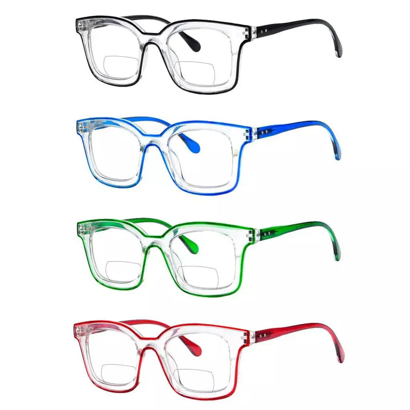 eyekeeper.com 4 Pack Double Color Frame Bifocal Reading Glasses BR2105 Eyeglasses
