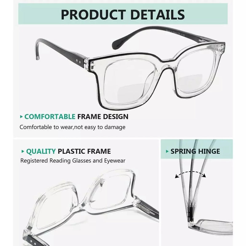 eyekeeper.com 4 Pack Double Color Frame Bifocal Reading Glasses BR2105 Eyeglasses