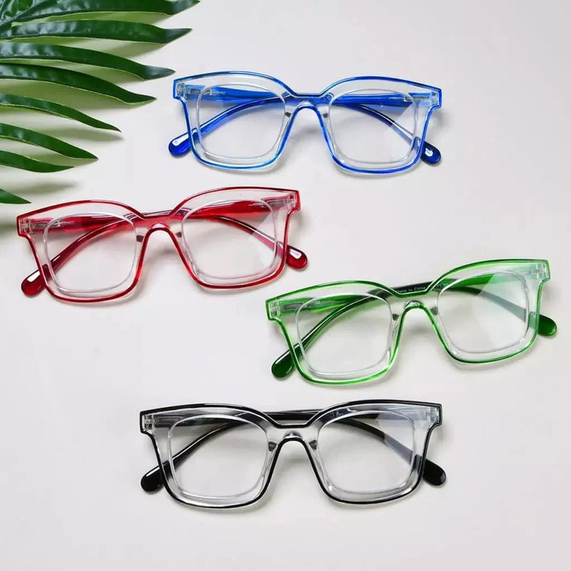 eyekeeper.com 4 Pack Double Color Frame Bifocal Reading Glasses BR2105 Eyeglasses