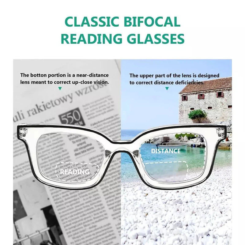 eyekeeper.com 4 Pack Double Color Frame Bifocal Reading Glasses BR2105 Eyeglasses