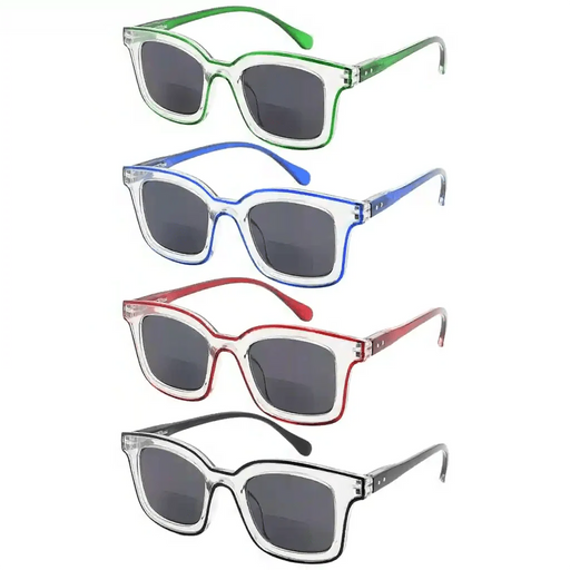 eyekeeper.com 4 Pack Double Color Frame Bifocal Sunglasses SBR2105 Sunglasses
