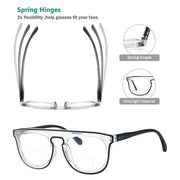 eyekeeper.com 4 Pack Double Color Stylish Frame Bifocal Reading Glasses BR2122 Eyeglasses