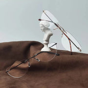 eyekeeper.com 4 Pack Dumbledore Half Moon Reading Glasses Rimless Readers RL2 Eyeglasses