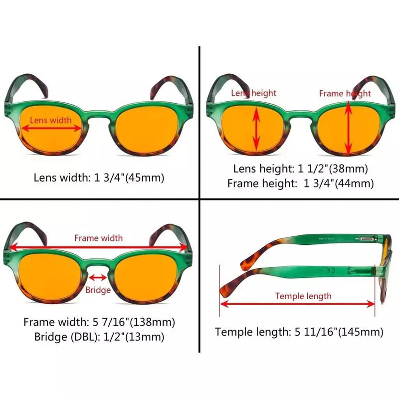 eyekeeper.com 4 Pack Elegant Blue Light Blocking Readers DS124D Eyeglasses