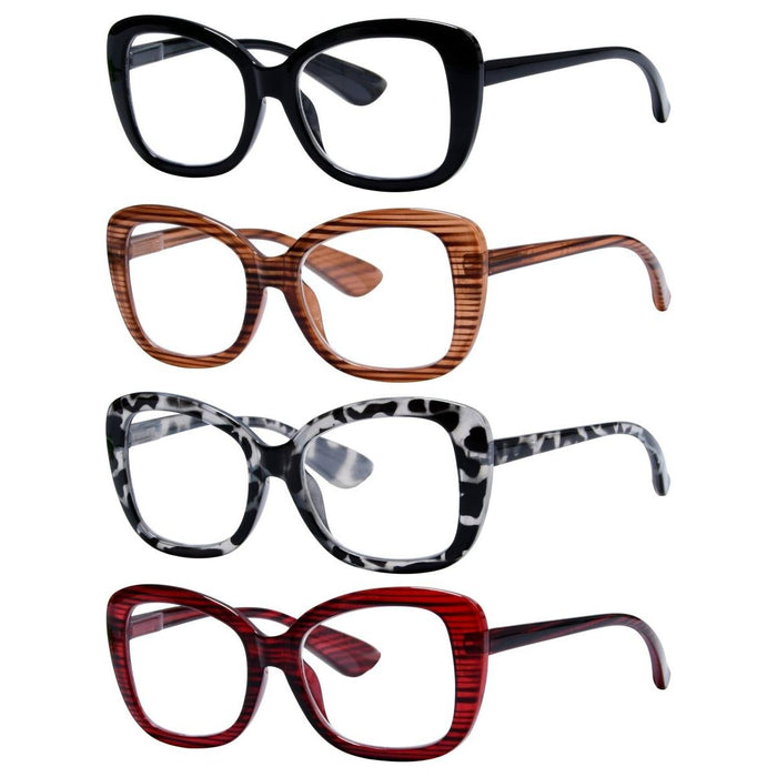 Eyekeeper  - 4 Pack Elegant Reading Glasses Chic Readers Women R2011