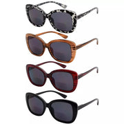 eyekeeper.com 4 Pack Elegant Sleek Pattern Design Bifocal Reading Sunglasses SBR2011 Sunglasses