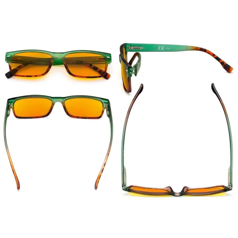 eyekeeper.com 4 Pack Fashion Blue Light Blocking Reading Glasses DS108D Eyeglasses