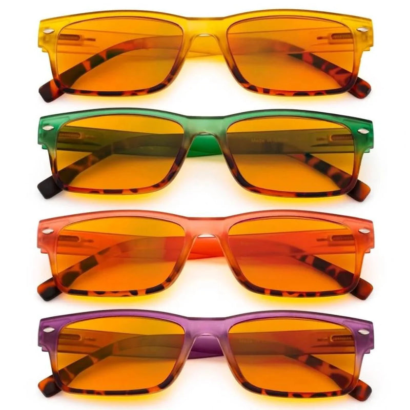 eyekeeper.com 4 Pack Fashion Blue Light Blocking Reading Glasses DS108D Eyeglasses