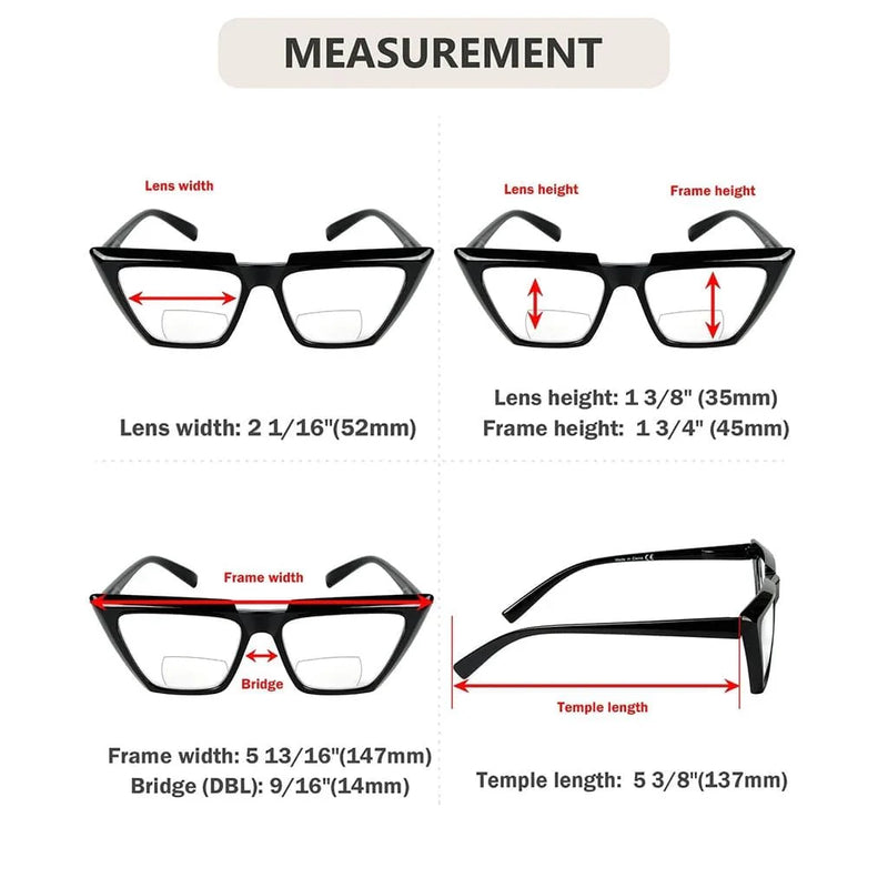 eyekeeper.com 4 Pack Fashion Cat-eye Bifocal Reading Glasses BR2138 Eyeglasses