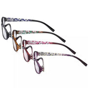 eyekeeper.com 4 Pack Fashion Print Pattern Reading Glasses Small Readers R9104T Eyeglasses