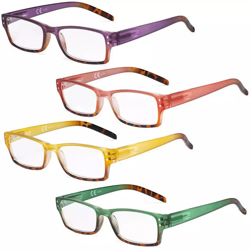 eyekeeper.com 4 Pack Fashion Reading Glasses R012D Eyeglasses