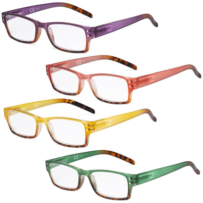 Eyekeeper  - 4 Pack Fashion Reading Glasses Women R012D