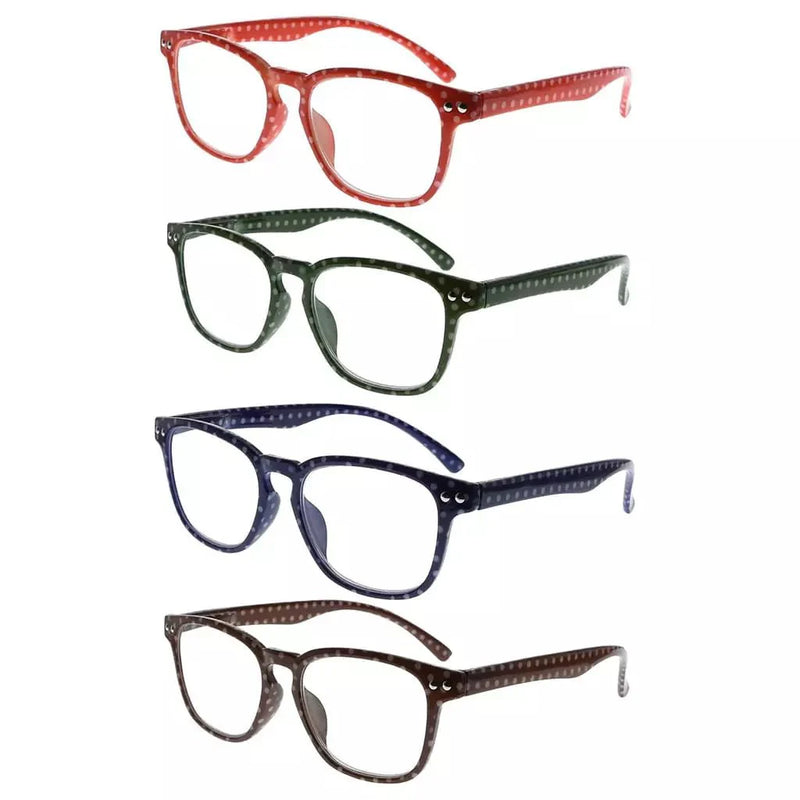 eyekeeper.com 4 Pack Fashion Vintage Polka Dots Reading Glasses R079P Eyeglasses