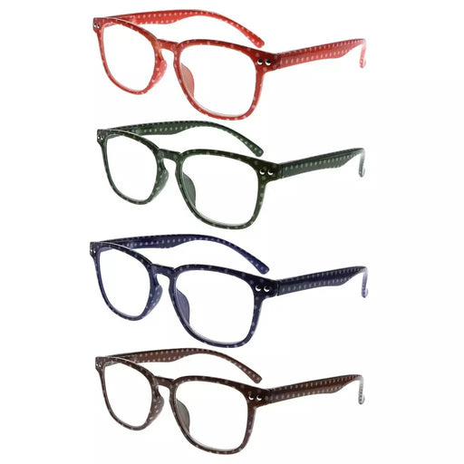 eyekeeper.com 4 Pack Fashion Vintage Polka Dots Reading Glasses R079P Eyeglasses