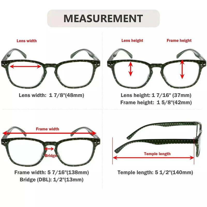 eyekeeper.com 4 Pack Fashion Vintage Polka Dots Reading Glasses R079P Eyeglasses