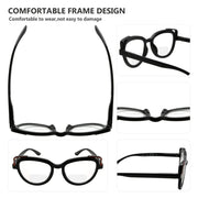 eyekeeper.com 4 Pack Fashionable Cat-eye Bifocal Reading Glasses BR2113 Eyeglasses