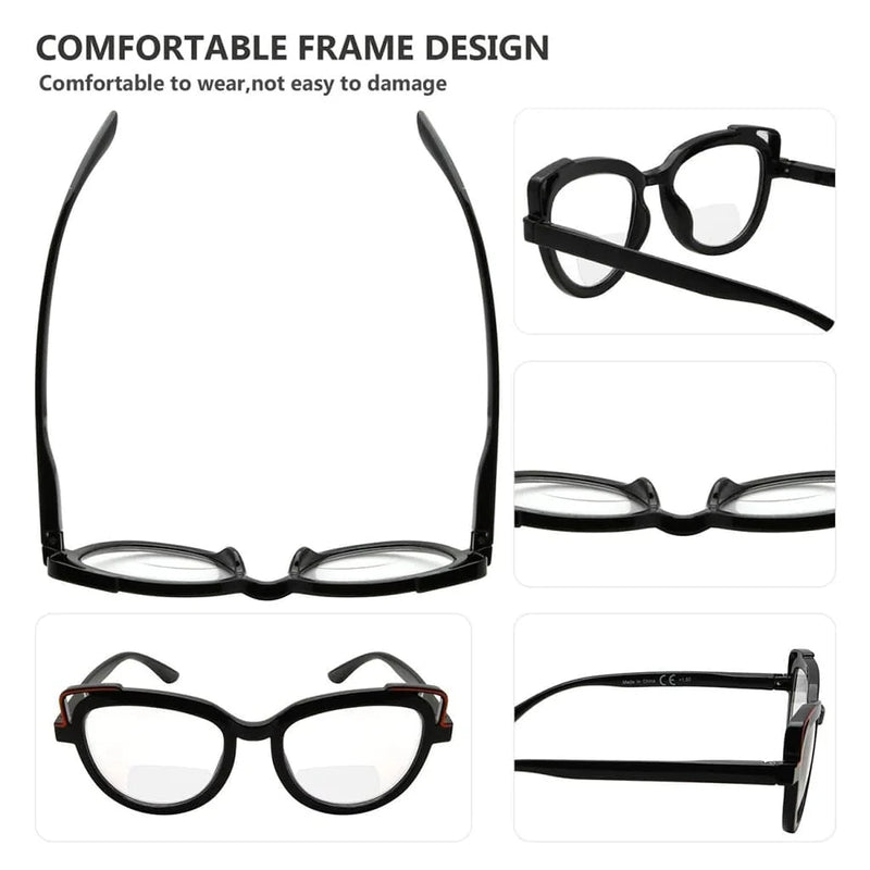 eyekeeper.com 4 Pack Fashionable Cat-eye Bifocal Reading Glasses BR2113 Eyeglasses