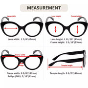 eyekeeper.com 4 Pack Fashionable Cat-eye Reading Glasses R2012 Eyeglasses