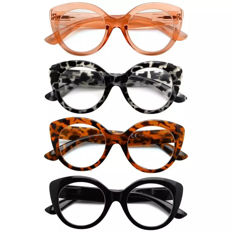eyekeeper.com 4 Pack Fashionable Cat-eye Reading Glasses R2012 Eyeglasses