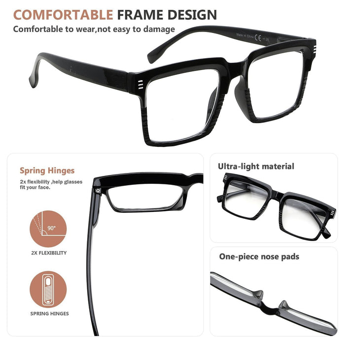 Eyekeeper  - 4 Pack Fashionable Stylish Reading Glasses R2027