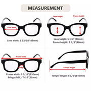 eyekeeper.com 4 Pack Fashionable Reading Glasses Thicker Frame R2002 Eyeglasses