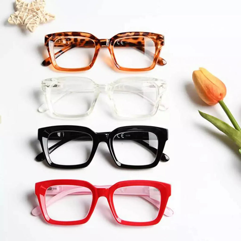 eyekeeper.com 4 Pack Fashionable Reading Glasses Thicker Frame Readers R9106 Eyeglasses