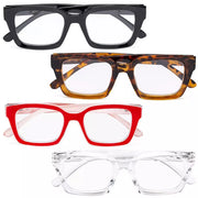 eyekeeper.com 4 Pack Fashionable Reading Glasses Thicker Frame Readers R9106 Eyeglasses