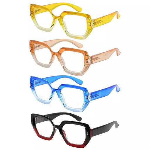 eyekeeper.com 4 Pack Fashionable Reading Glasses Trendy Readers R2026 Eyeglasses