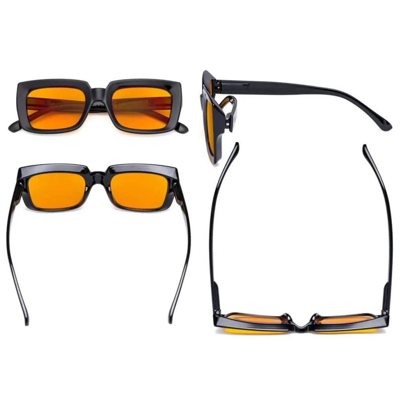 eyekeeper.com 4 Pack Fashionable Thicker Frame Blue Light Blocking Readers DS9107 Eyeglasses