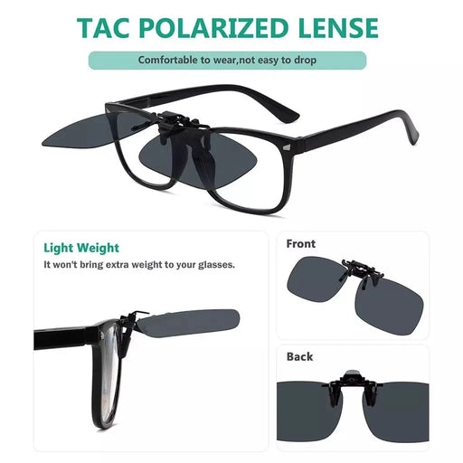 eyekeeper.com 4 Pack Flip up Clip on Sunglasses Polarized JQ3 (60MMx43MM) Sunglasses