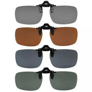eyekeeper.com 4 Pack Flip up Clip on Sunglasses Polarized JQ3 (60MMx43MM) Sunglasses