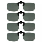 eyekeeper.com 4 Pack Flip up Clip on Sunglasses Polarized JQ3 (60MMx43MM) Sunglasses