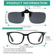 eyekeeper.com 4 Pack Flip up Clip on Sunglasses Polarized JQ3 (60MMx43MM) Sunglasses