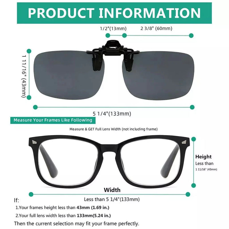 eyekeeper.com 4 Pack Flip up Clip on Sunglasses Polarized JQ3 (60MMx43MM) Sunglasses