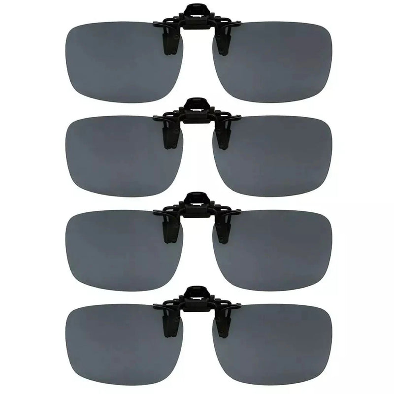 eyekeeper.com 4 Pack Flip up Clip on Sunglasses Polarized JQ3 (60MMx43MM) Sunglasses