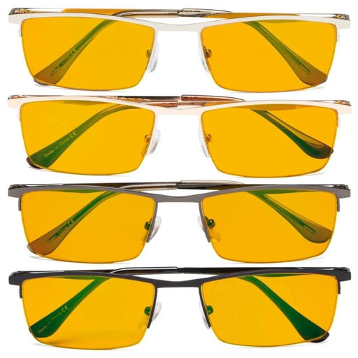 eyekeeper.com 4 Pack Half Rim Blue Light Blocking Reading Glasses DS1614 Eyeglasses