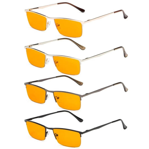 eyekeeper.com 4 Pack Half Rim Blue Light Blocking Reading Glasses DS1614 Eyeglasses