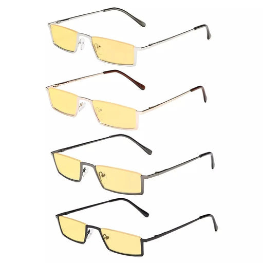 eyekeeper.com 4 Pack Half-Rim Blue Light Blocking Reading Glasses HPCG1613 Eyeglasses