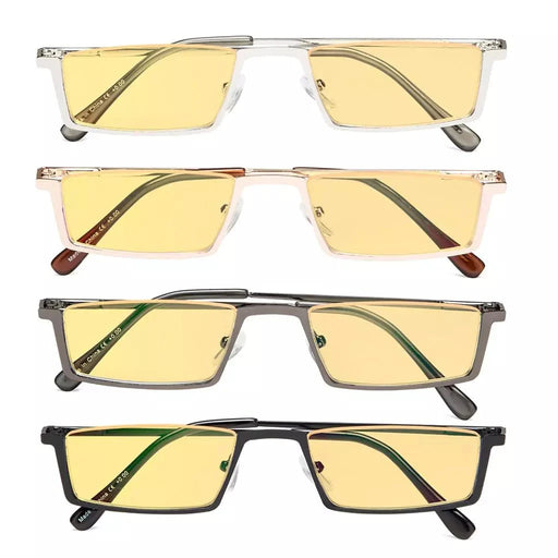 eyekeeper.com 4 Pack Half-Rim Blue Light Blocking Reading Glasses HPCG1613 Eyeglasses